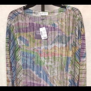 NWOT Chirstopher & Banks Multi Long Sleeve  XL